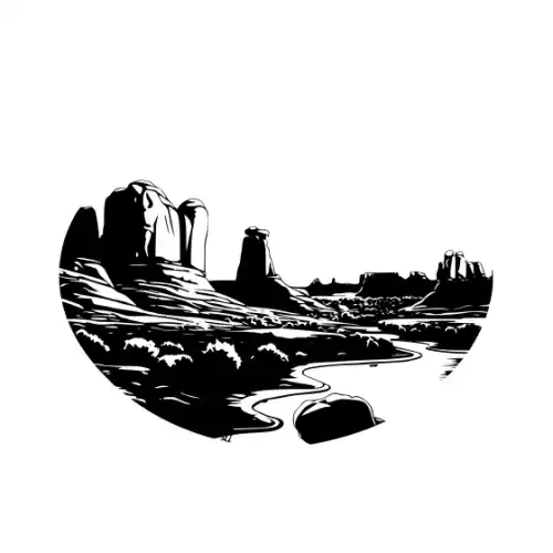 Arches National Park Silhouette SVG Design | SVG Files for Cricut & Print