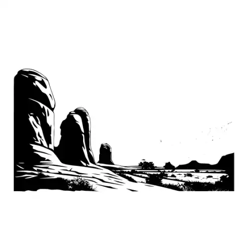 Arches National Park Silhouette SVG Design | SVG Files for Cricut & Print