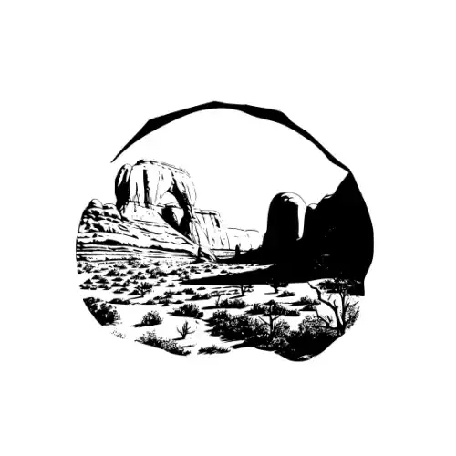 Arches National Park Silhouette SVG Design | SVG Files for Cricut & Print