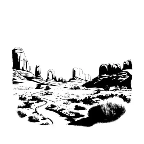 Arches National Park Silhouette SVG Design | SVG Files for Cricut & Print