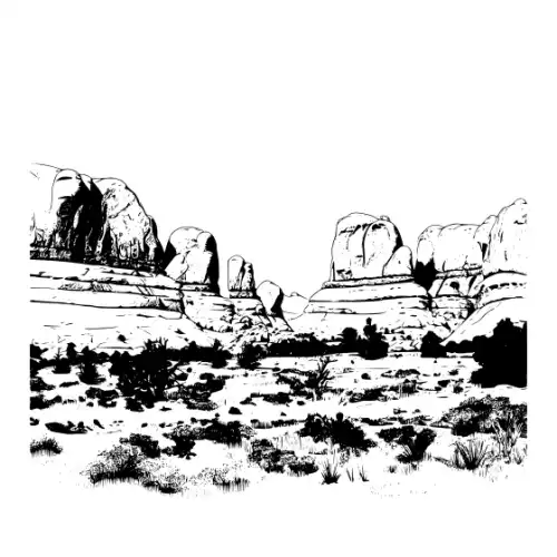 Arches National Park Silhouette SVG Design | SVG Files for Cricut & Print