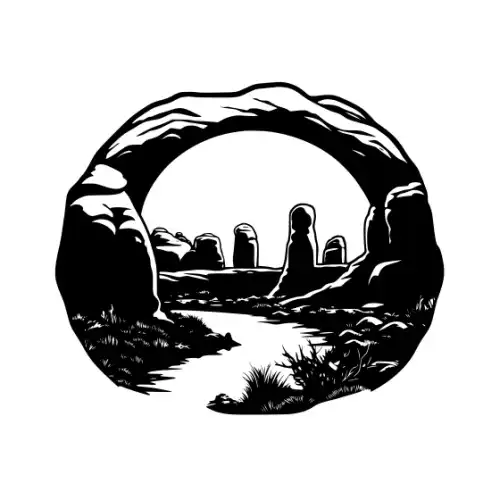 Arches National Park Silhouette SVG Design | SVG Files for Cricut & Print