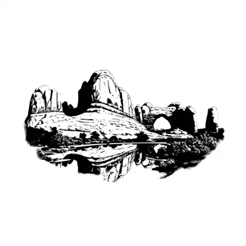 Arches National Park Silhouette SVG Design | SVG Files for Cricut & Print