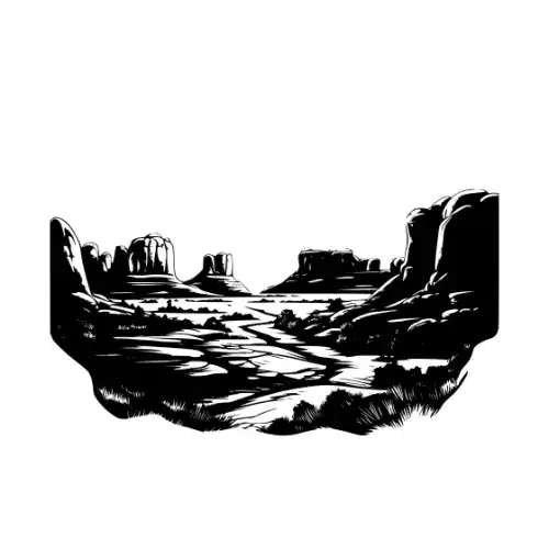 Arches National Park Silhouette SVG Design | SVG Files for Cricut & Print