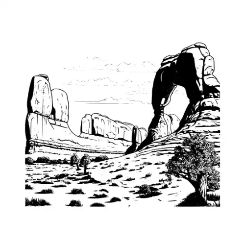 Arches National Park Silhouette SVG Design | SVG Files for Cricut & Print