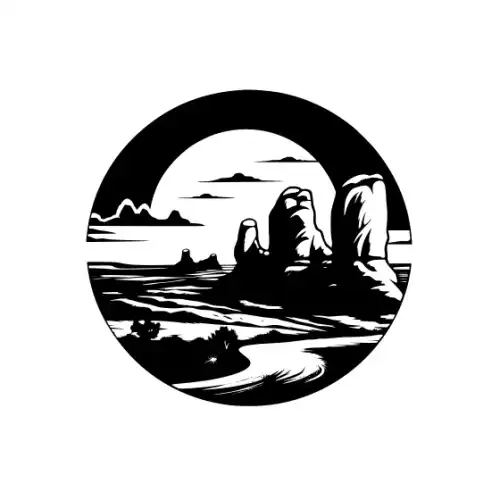 Arches National Park Silhouette SVG Design | SVG Files for Cricut & Print