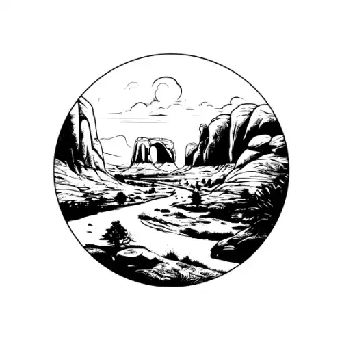 Arches National Park Silhouette SVG Design | SVG Files for Cricut & Print