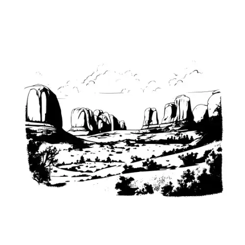 Arches National Park Silhouette SVG Design | SVG Files for Cricut & Print