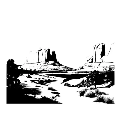 Arches National Park Silhouette SVG Design | SVG Files for Cricut & Print