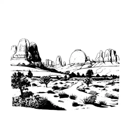 Arches National Park Silhouette SVG Design | SVG Files for Cricut & Print
