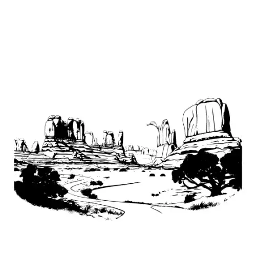 Arches National Park Silhouette SVG Design | SVG Files for Cricut & Print