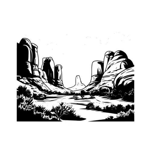 Arches National Park Silhouette SVG Design | SVG Files for Cricut & Print