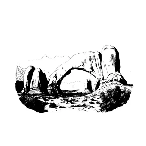 Arches National Park Silhouette SVG Design | SVG Files for Cricut & Print