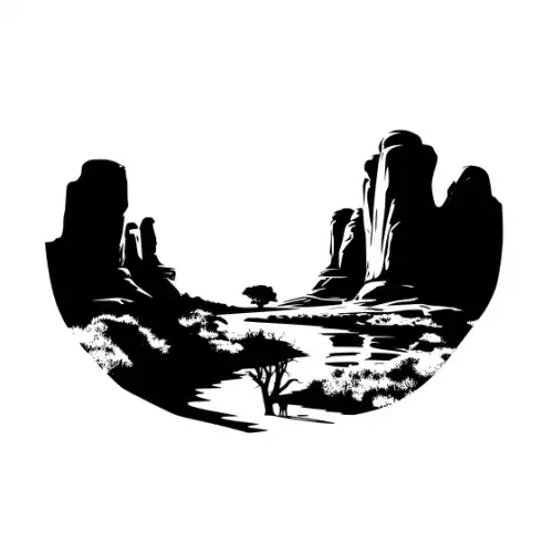 Arches National Park Silhouette SVG Design | SVG Files for Cricut & Print