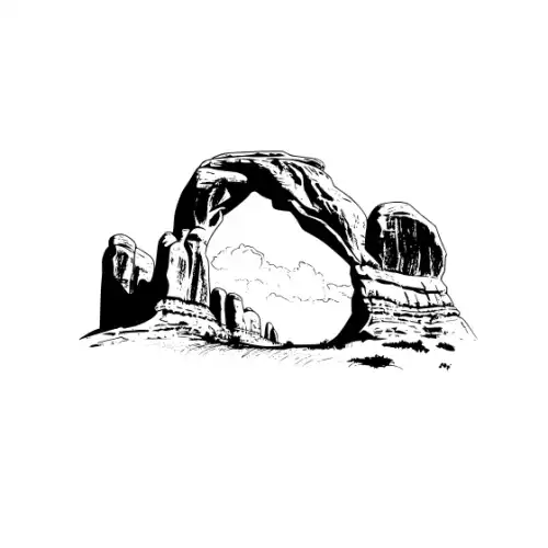 Arches National Park Silhouette SVG Design | SVG Files for Cricut & Print