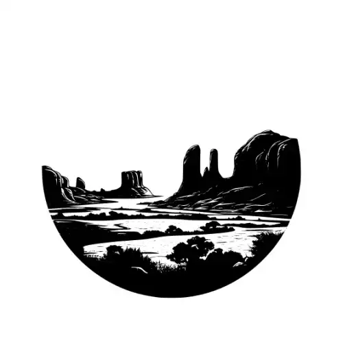 Arches National Park Silhouette SVG Design | SVG Files for Cricut & Print