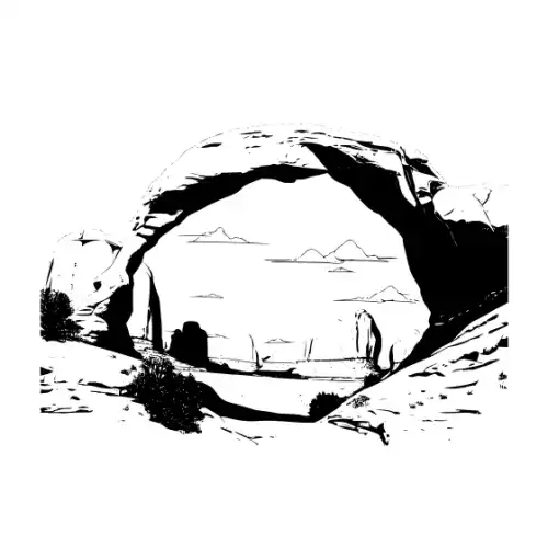 Arches National Park Silhouette SVG Design | SVG Files for Cricut & Print