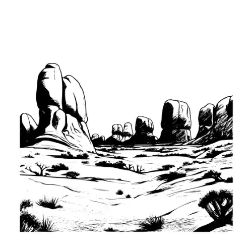 Arches National Park Silhouette SVG Design | SVG Files for Cricut & Print