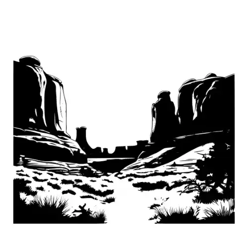 Arches National Park Silhouette SVG Design | SVG Files for Cricut & Print
