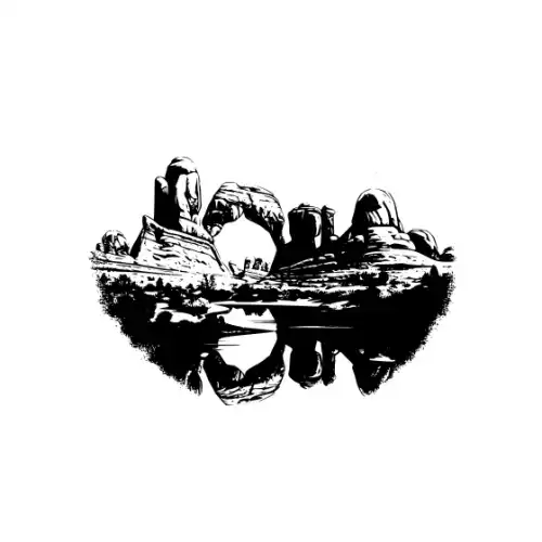 Arches National Park Silhouette SVG Design | SVG Files for Cricut & Print