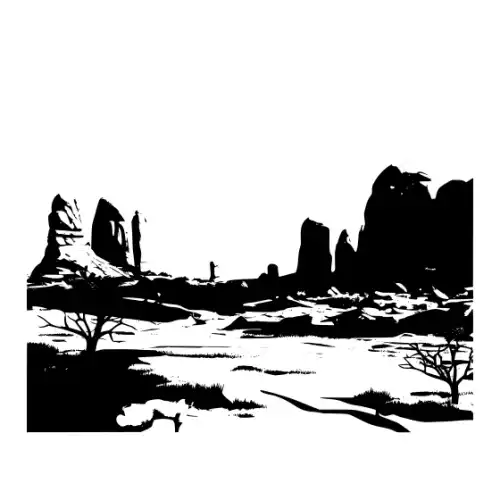 Arches National Park Silhouette SVG Design | SVG Files for Cricut & Print