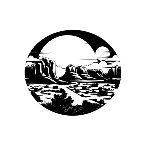 Arches National Park Silhouette SVG Design | SVG Files for Cricut & Print
