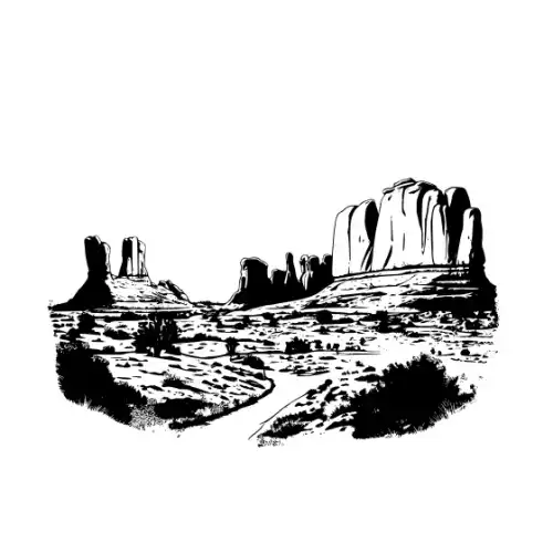 Arches National Park Silhouette SVG Design | SVG Files for Cricut & Print
