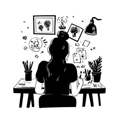 Artist Woman Silhouette SVG Design | SVG Files for Cricut & Print