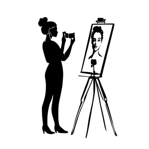 Artist Woman Silhouette SVG Design | SVG Files for Cricut & Print