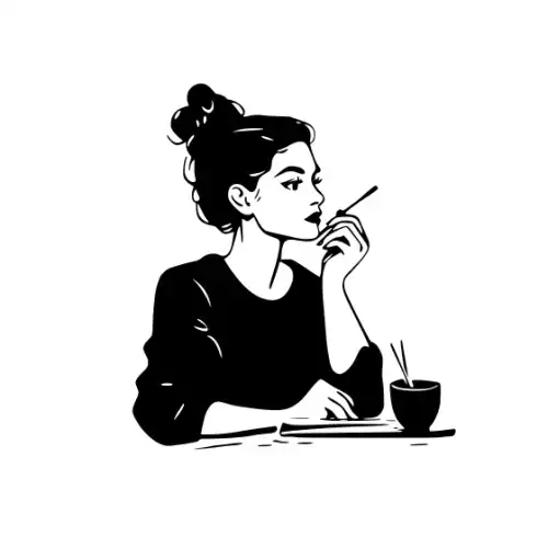 Artist Woman Silhouette SVG Design | SVG Files for Cricut & Print