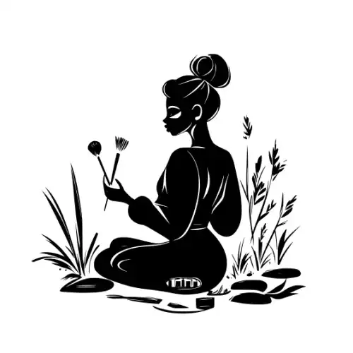 Artist Woman Silhouette SVG Design | SVG Files for Cricut & Print