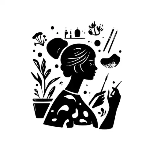 Artist Woman Silhouette SVG Design | SVG Files for Cricut & Print