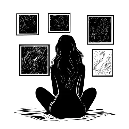 Artist Woman Silhouette SVG Design | SVG Files for Cricut & Print