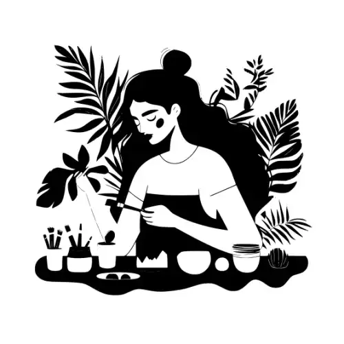 Artist Woman Silhouette SVG Design | SVG Files for Cricut & Print