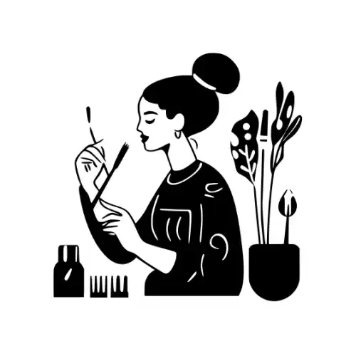 Artist Woman Silhouette SVG Design | SVG Files for Cricut & Print