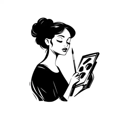 Artist Woman Silhouette SVG Design | SVG Files for Cricut & Print