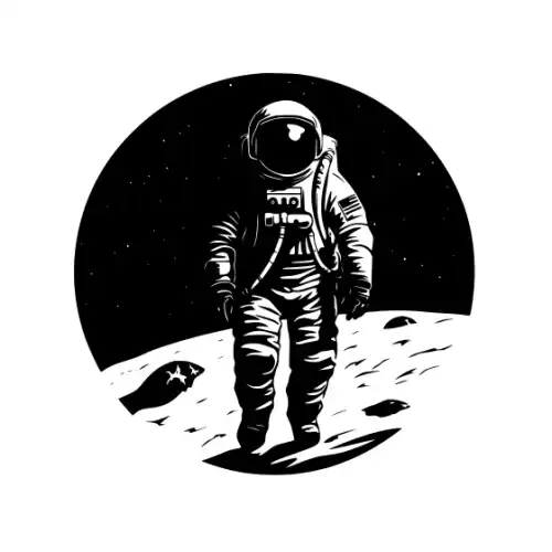 Astronaut Silhouette SVG Design | SVG Files for Cricut & Print
