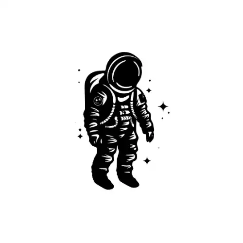 Astronaut Silhouette SVG Design | SVG Files for Cricut & Print