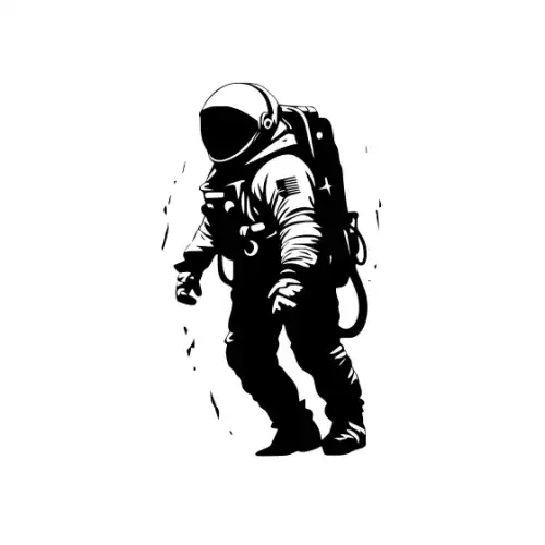 Astronaut Silhouette SVG Design | SVG Files for Cricut & Print