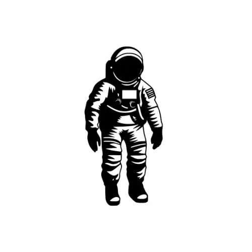 Astronaut Silhouette SVG Design | SVG Files for Cricut & Print