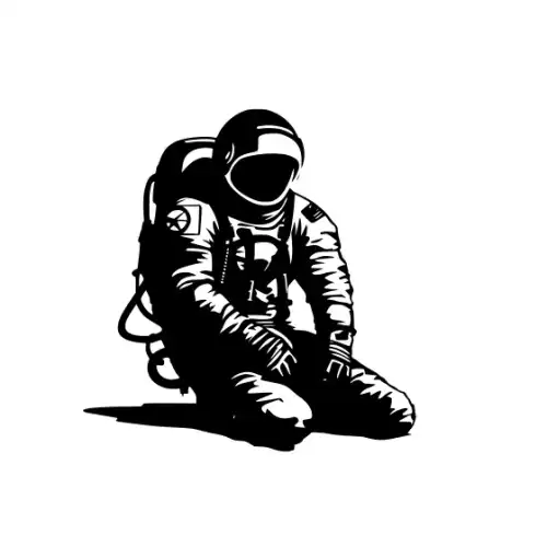 Astronaut Silhouette SVG Design | SVG Files for Cricut & Print