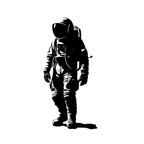 Astronaut Silhouette SVG Design | SVG Files for Cricut & Print