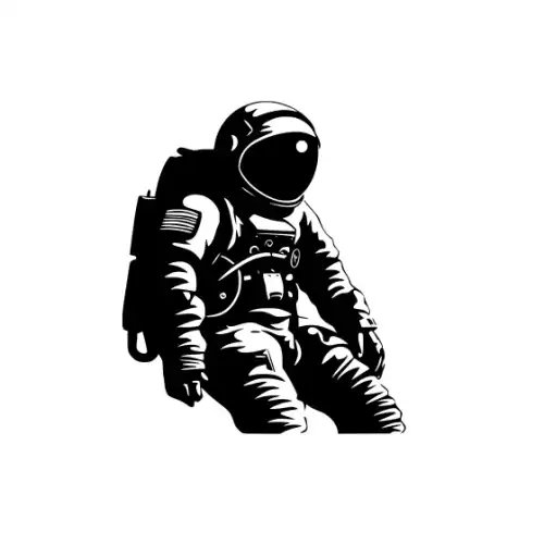 Astronaut Silhouette SVG Design | SVG Files for Cricut & Print