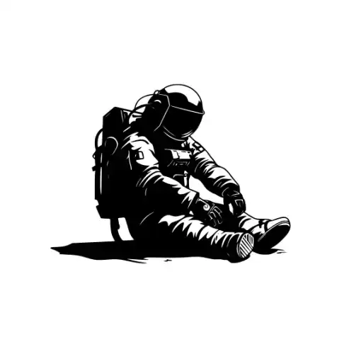 Astronaut Silhouette SVG Design | SVG Files for Cricut & Print