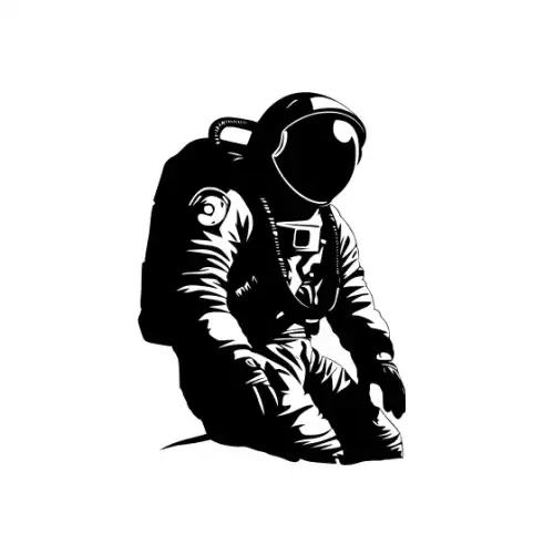 Astronaut Silhouette SVG Design | SVG Files for Cricut & Print