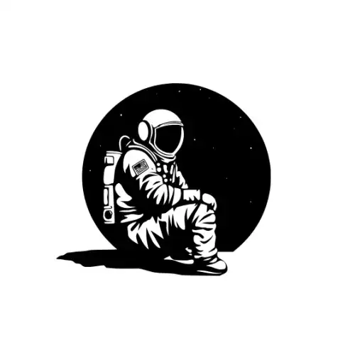 Astronaut Silhouette SVG Design | SVG Files for Cricut & Print