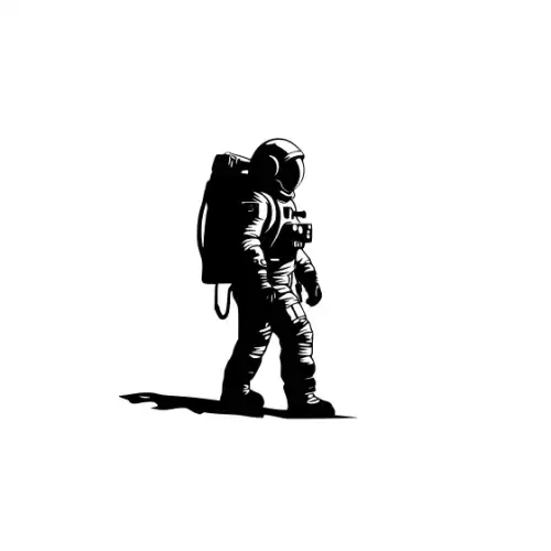 Astronaut Silhouette SVG Design | SVG Files for Cricut & Print