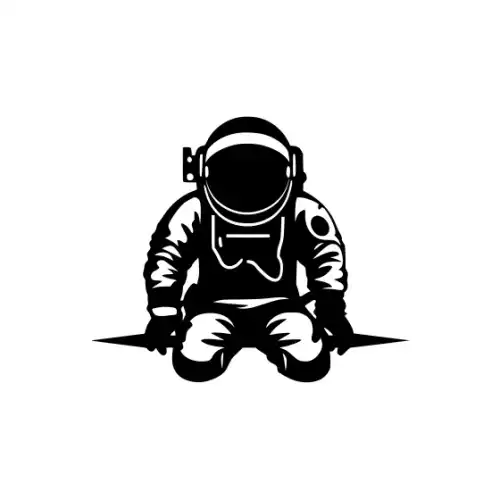 Astronaut Silhouette SVG Design | SVG Files for Cricut & Print