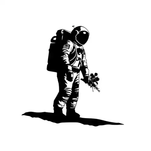 Astronaut Silhouette SVG Design | SVG Files for Cricut & Print