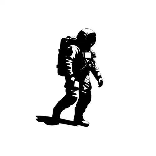 Astronaut Silhouette SVG Design | SVG Files for Cricut & Print